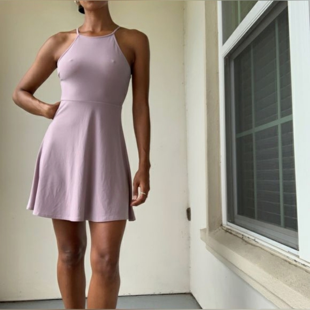 !!! Lush Lavender Skater Dress